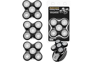 YAZIYIR Cabezales de afeitar de repuesto RX5 - Compatible con las afeitadoras Remington Balder Pro XR1500, XR1501 y RX5 (3 piezas)