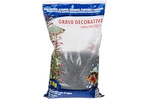 ICA GC14 Grava Negra para Acuario, 1,5mm, 2kg