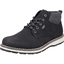 Rieker Heren 38842 veterlaarzen, zwart, 41 EU, zwart, 41 EU