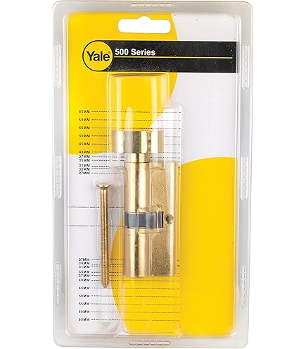 Serratura A Cilindro Yale Platinum 70mm - Antiscatto, Nichelata, 3 Stelle TS007