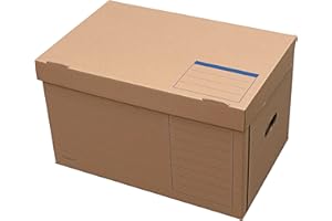 ‎ELBA Elba Archivbox tric System, mit Klappdeckel und Tragegriffen, braun, 10 Stück