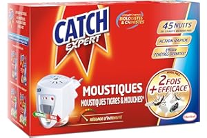 CATCH Diffuseur Électrique Anti Mouches/Moustiques avec Recharge