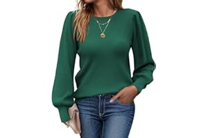 Zeagoo Maglione Donna Elegante Invernale Autuno Caldo Maglioncino Lunga Maglia Basic Pullover Morbido Sweater S-XXL