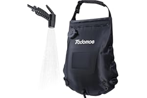 Tadomoe Douche Solaire Camping 20l, Douche Camping avec Douchette, Indicateur de Température Idéal pour la Survie, Camping, Randonnée et Plage