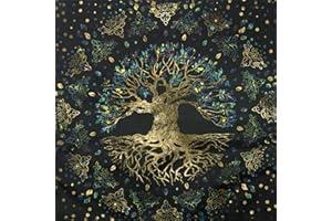 ‎HEARTHXY Hearthxy Tarot-Tuch,Tarot-Karte Tuch Hexerei Tischdecke | Tarotkarten Weissagung Tischdecke Wandteppich für Tarot Liebhaber Magier, mysteriöse Hexerei Zubehör