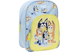 CERDÁ LIFE'S LITTLE MOMENTS Plecak szkolny Bluey - Niebieski - 26x13x35 cm - Wykonany z poliestru - Średni plecak z zamkiem błyskawicznym i regulowanymi uchwytami - Oryginalny produkt zaprojektowany w Polsce