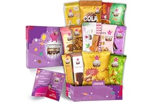 TURKISH MUNCHIES BY MUEKZOIN Süßigkeiten Box | Ähnlich Amerikanische USA American Candy Box | Aus Aller Welt | Snackbox aus der Türkei | in Originalgröße in einer Süssigkeiten Box (Midi Lila)