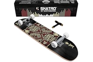 SKATRO - Pro Skateboard, 78,7 cm, komplettes Skateboard, Alter: Erwachsene, Jungen, Mädchen, Anfänger und Kinder.