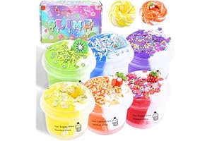 LAWOHO 6 Piezas de Slime de Mantequilla,Slime Esponjosa de Helado para Niñas y Niños, Regalo de Fiesta de Educación para Niños, Regalo de Idea para Cumpleaños, Pascua, Navidad, Año Nuevo 830