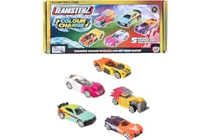 Teamsterz Street Machines Cars Playset | Die-Cast Colour Changing Cars | Water-Activated Toy Cars for Bath & Playtime | Perfect Vehicle Toys for Kids | Fun & Durable Cars for Ages 3+ (5 Pack)