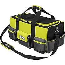 Borsa Attrezzi RYOBI Con Fondo Rinforzato - 38x29x20.5 Cm, 22L, Poliestere 600D Impermeabile - Foto 7