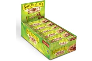 ‎NATURE VALLEY Nature Valley Crunchy Kanadischer Maple Sirup, 18x2-Bar Pack (18 x 42g), Müsliriegel, Leckere Riegel, Haferriegel, Müsliriegel Großpackung, Haferriegel ohne Zucker, Gesunde Hafer Riegel
