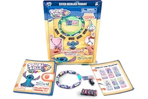 Sky Castle Sticki Rolls Stitch Pendant Pack, Wearable Sticker Jewellery, Collectable Toys, Disney Stitch, 15 x 3 x 23.5 cm