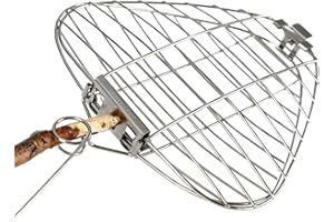 Light My Fire Griglia Portatile - Mini Griglia Barbecue Portatile GrandPa's Firegrill in Acciaio Inox - Barbecue da Campeggio - Piccolo Barbecue Pieghevole da Campeggio Escursionismo Sopravvivenza