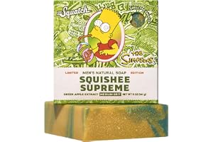 Dr. Squatch Bar Soap for Men – Limited Edition Simpsons – Natural Cold Process Soap with No Harsh Chemicals (5 oz) (Squishee