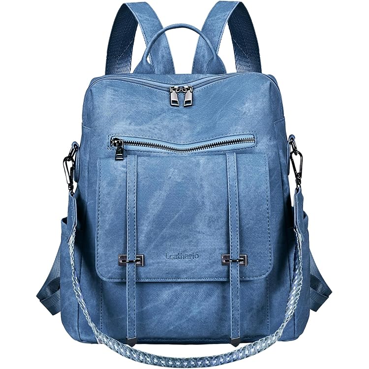 Leathario Chest Bag for Men and Women with Headphone Jack, Anti-Theft Design and High Safety Level, Backpack and Handbags, Shoulder Carrying for Hiking, Cycling, Black 613, Retro