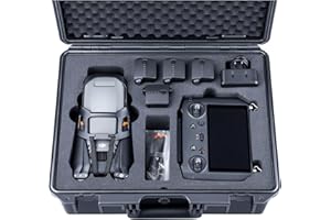 Lykus Titan M350 Maletín/Maleta/Estuche/Case Impermeable para dji Mavic 3 Pro/Classic, RC Pro y dji RC simultáneamente, Compatible con Correa RC [Solo MALETÍN]