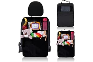 Motorola Nursery All Ride - Organizador de asiento de coche (70 x 45 cm), varios compartimentos de almacenamiento, almacenamiento para teléfono y tableta, fácil de fijar, color negro