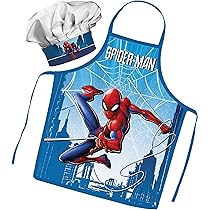 6 grembiule per bambini e cappello da chef set, grembiuli da chef con