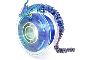 YOUSU PLA Tricolore Soie Brillante Filament 1.75 mm pour Imprimante 3D，PLA Shiny Silk Filament avec Surface Lisse et Soyeuse，Bon Rendu，Précision Dimensionnelle +/- 0.02mm，Bobine de 1kg，Rose Bleu Vert