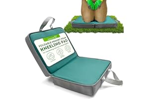 Green Thumbz Protège Genoux – 1 Paquet de Tapis de Genoux Pliable en Mousse à Mémoire de Forme avec Poignée – Protection Genoux Travail pour Le Jardinage, l’Exercice et Les Réparations à Domicile