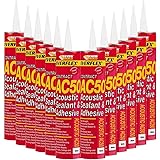 12 x Everbuild AC50 Acoustic Sealant and Adhesive - C4 380ml