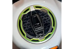 Resin Bike Naklejki Motocykl Kompatybilny z Kawasaki Z900 2021. Ochrony Korek Zbiornik Szoków i Drabiny. Klej Żywica z efektem 3D dla Korek Benzyny - Zielony