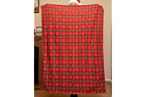 o-day Plaid Natalizio 130x160cm Coperta Natalizia in Pile Morbido 100% Poliestere Per Divano e Letto (Tartan Classico - 160x130cm)