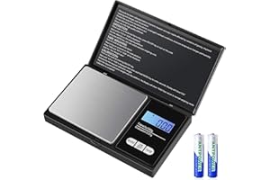 Diyife Balance de Précision 500g/0,01g, Balance de Cuisine, Balance Poche Numérique Portable, Écran LCD &Tare Function, Balance Bijoux, Pour Café etc.