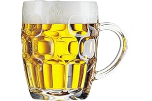 Arcoroc Confezione 3 Calici Birra con Manico 28 cl Linea Britannia Mug Calice Birra Classico Boccale Giarra