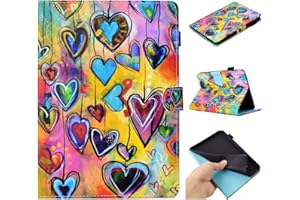 LMFULM® Case for Amazon Kindle Paperwhite (6.0 Inch) (Fits All 2012 to 2017 Versions) PU Leather Magnetic Case Colored Love Heart Pattern Wake/Sleep Function Stand Case for Kindle Paperwhite