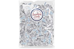 Broadway Candy Hersheys Kisses Silver BULK 1 x 1kg