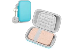 PHD KEISI Tasche Case für HP Sprocket Portable/ Canon Zoemini Mini Sofortbilddrucker/ Zoemini S/ Zoemini C/ IXUS Sofortbild Digital Kamera, Reisetasche Schutzhülle Etui Hülle (14.5×10×5.5 cm)