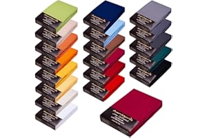 ‎AVANTGARDE AVANTGARDE SPANNBETTLAKEN - 90x200-100x220 cm - hoher Steg f. Boxspringbett & Wasserbett geeignet - 100% Jersey Baumwolle Spannbetttuch - Gute ca. 165g/m² (09 Brombeer, 90 x 200 cm - 100 x 220 cm)