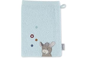 Sterntaler Rękawica do mycia Esel Emmi, rozmiar: 21 x 15 cm, średni niebieski 7202070