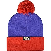 Concept One South Park Cartman Cosplay Bonnet tricoté unisexe en acrylique avec pompon - Turquoise/excursion - Couleur unie (Getaway Solids) - Taille unique, Turquoise/excursion, couleur unie (Getaway