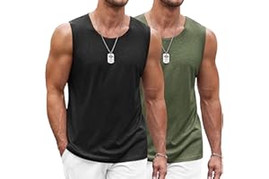 COOFANDY Herren Tank Top Ärmelloses Shirt Leicht Fitness Muskelshirt Schnelltrocknendes Gym Achselshirt Sleeveless Funktionsshirt für Männer