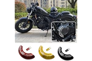 Midimttop Motorcycle Left Engine Stator Cover Guard Crash Pads Frame Case Slider Protector for Ho-nda Rebel CMX 500 Rebel 500 CMX500 2017 2018 2019 2020 2021 (Black)
