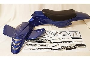 ORANGE IMPORTS FMQ06 49CC MINI QUAD ATV BIKE FAIRING PLASTICS BLUE/WHITE