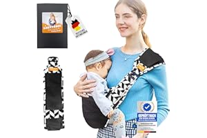 GUBBY GUPS® Ergonomische praktische Babytrage V1.0 für schnelle Einsätze - Tragetuch Baby neugeboren Baby Tragegurt Kleinkind bis 15 KG, Hüftsitz Baby Trage Tragesystem