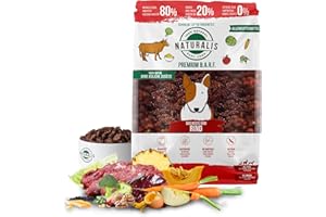 NATURALIS BARF FOOD Naturalis Smart 80 Barf karma dla psów, 1 kg, pełnoporcjowa karma dla psów, bez zbóż, sojowa, bezglutenowa, hipoalergiczna