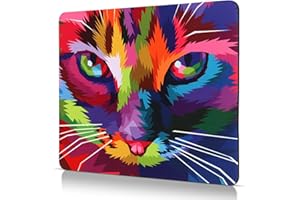 CHUQING Alfombrilla de ratón pequeña para Juegos, diseño de Gato, 240 x 200 mm, Antideslizante