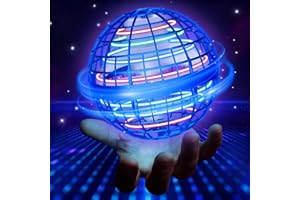 UROINT 2025 Palla Volante Giocattoli Per Enfant, Boomerang Hover Magica Mini Pallina Drone Che Gira La Flying Orb Ball, Idee Noel Cadeau Per Bambini Maschio Garcon Fille GarçOn 6 7 8 9 10 12+ Anni Blu