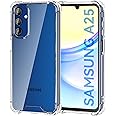 jaminben for Samsung Galaxy A25 Case, Clear Shockproof Protective Samsung A25 Phone Cases, Transparent Cover for Samsung Galaxy A25 5G