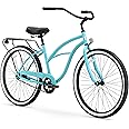 sixthreezero Around the Block Women's Cruiser Bike with Rear Rack (24-Inch, 26-Inch, and eBike)