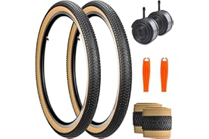 ZUKKA 2 neumáticos plegables de 24/26/27,5 pulgadas, 24/26/27,5 x 2,125 x 2,125 pulgadas, repuesto para bicicleta de montaña, bicicleta infantil, bicicleta de crucero, bicicleta Commuter