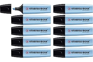 Evidenziatore - STABILO BOSS ORIGINAL - Confezione da 10 - Azzurro