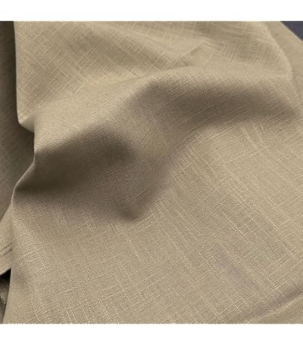 Toile De Lin Lavé Taupe - Vendu Au Demi-Mètre - 140cm Large - France