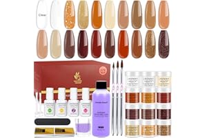 ‎LAVENDER VIOLETS Lavender Violets 33 Pcs 2 in 1 Acryl Nagelset French Nails Acrylpulver Acryl Flüssigkeit Set Acrylnagel-Kit Für Nägel Acryl liquid Monomer Carving Extension Starterset Neujahrsgeschenk N451