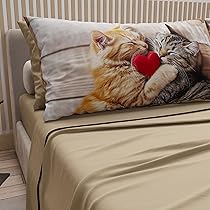 Lenzuola PETTI Con Gatti - Cotone E Microfibra, Made In Italy - Foto 4